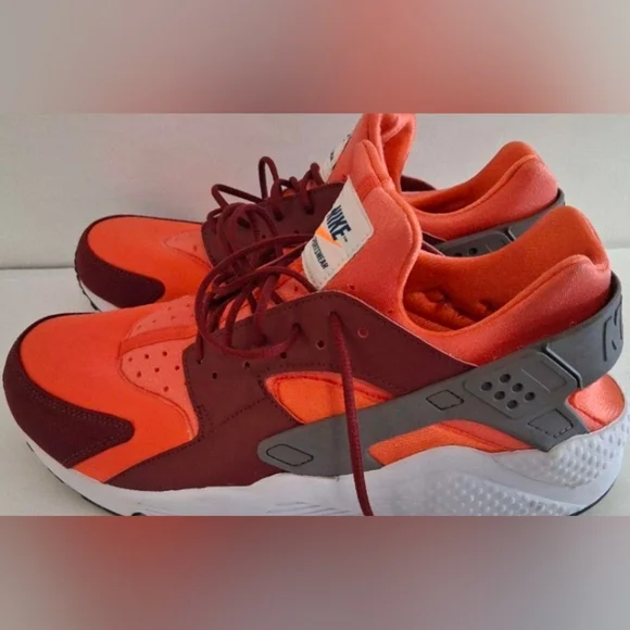 Nike Air Huarache "Red Coral” Sneakers Size 11 New/No Insoles MSRP $120 - Picture 6 of 10